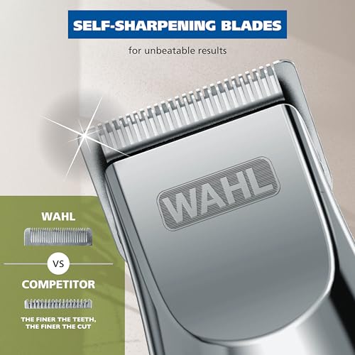 Wahl Edge Pro Bump Free Corded Beard Trimmer for Men Touch Up Trimmer & Grooming Detailer Kit ? Perfect for Edging Beards, Mustaches, Hair, & Stubble, ? Model 9686-300
