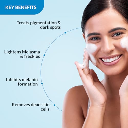 FIXDERMA Skarfix -TX Face Cleanser with Tranexamic, Kojic & Niacinamide Acid | Pigmentation Face Wash for All Skin Types | Face Wash for Women -75gm