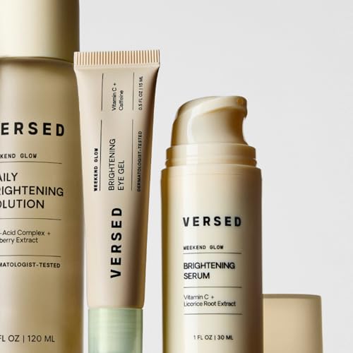 Versed Weekend Glow Vitamin C Serum for Face - Hydrating Face Serum with Niacinamide, Licorice Root & Vit C (1 fl oz)