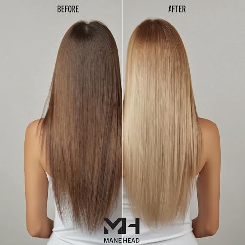 Blue Premium Dust-Free Bleach Powder for Hair ? Anti-Yellow Formula, Up to 7 Levels of Lift, Professional Hair Lightener & Bleach Powder ? 17.64 oz / 500g
