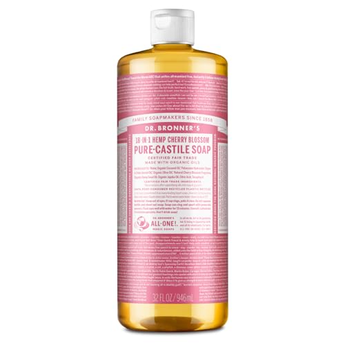 Dr. Bronner's Cherry Blossom Liquid Castile Soap, 32 OZ
