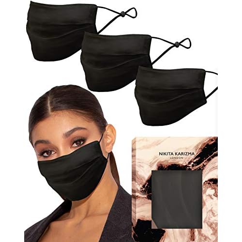 KARIZMA Beverly Hills Silk Face Mask Collection Pack. Fashionable Designer Face Mask for Women. Real Mulberry Silk Masks