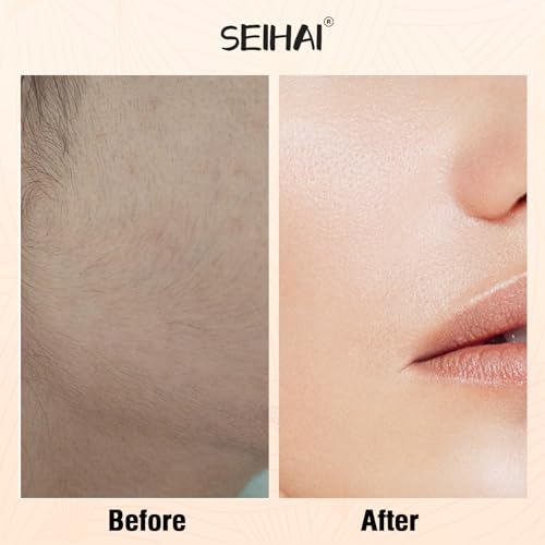 Facial Hair Removal for Women, Electric Painless Rechargeable Facial Hair Remover for Face, Lip, Chin with 2 Replacement Heads