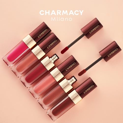 CHARMACY Lip Gloss Lasting Waterproof Velvet Moisturizing Liquid Lipstick Professional Non-stick Cup Lip Glaze Makeup #08