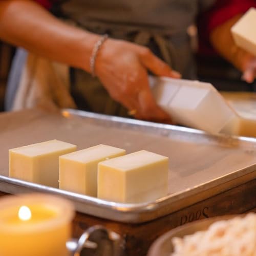 Summer Solace Tallow Soap Bar All-Natural Face & Body Wash Brick Deeply Nourishing Handcrafted Moisturizing Bar for Dry, Sensitive Skin Unscented 4.9oz (Pure)