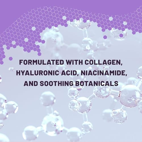 Bio-Collagen Overnight Face Mask ? Hydrating & Nourishing Sheet Mask with Niacinamide, Galactomyces & Hyaluronic Acid ? 6 Pack, Improves Elasticity & Softens Skin, For All Skin Types (Purple)