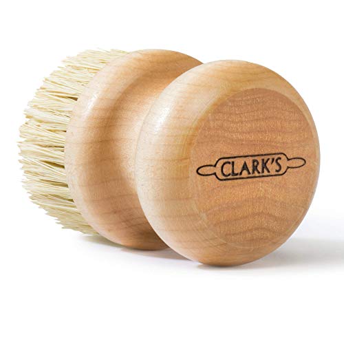 CLARK'S Small Scrub Brush and Cast Iron Soap | Maintain All Cast Iron and Carbon Cookware