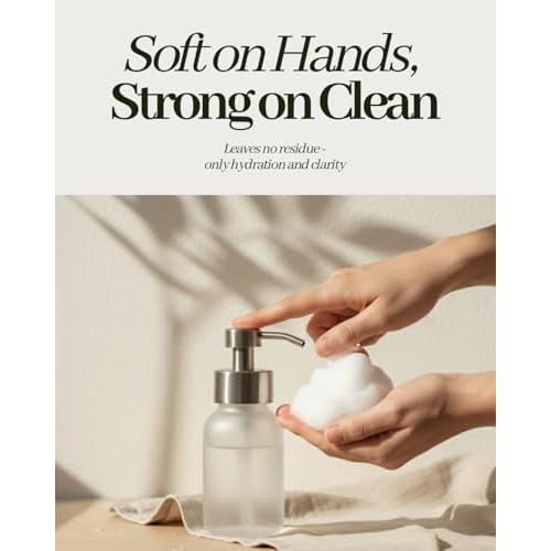 Hand Soap Sheet Bundle ? 1 Pack (30 Sheets Total) + Refillable Glass Dispenser
