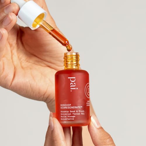 PAI SKINCARE - Organic Rosehip BioRegenerate Universal Facial Oil | Natural, Vegan, Sensitive Skincare (0.34 fl oz | 10 mL)