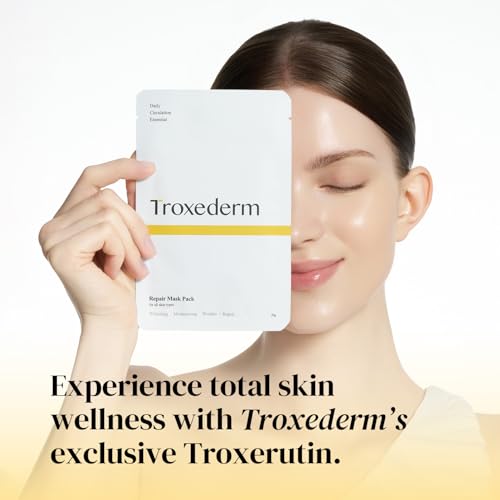 Repair Facial Mask Set ? Korean Moisturizing Sheet Mask with Niacinamide, Troxerutin & Adenosine, Hydrating Face Mask for Barrier Care, Radiant Skin & Daily K-Beauty Self Care, Pack of 5