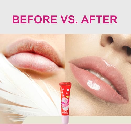 Kirby Cute Lip Gloss for Girls, Small Lip Gloss for Women with Tea Tree, Rose, Camellia Extract & Vitamin E, Matcha Natural Lip Gloss Oil & Lip Moisturizer Made in Japan, GREEN TEA
