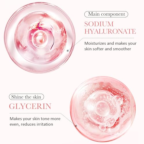 BIOAQUA Face Rose Hyaluronic Acid 98% Moisturizing Essence Facial Serum Hydration Shrink Pores Anti-Oxidation Nourishes 30ml / 1fl.oz