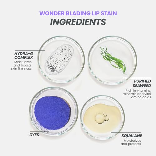 Wonderskin Wonder Blading Lip Stain Peel Off and Reveal Kit - Long Lasting, Waterproof Pink Lip Tint, Transfer Proof Natural Lip Stain Kit (Sweetheart)