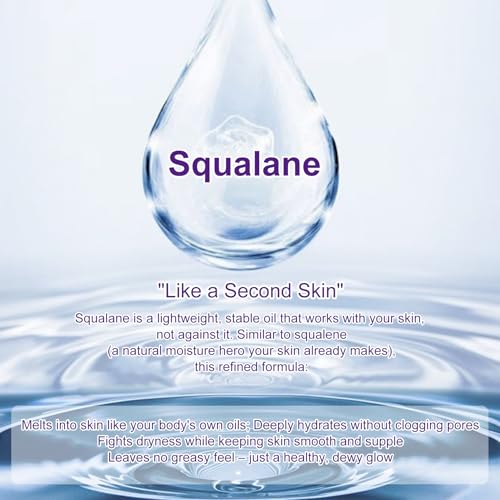 100% Plant-Based Squalane Oil ? Bio-Fermented Skin Barrier Repair Serum, Anti-Aging Moisturizer, Non-Greasy Hydration for All Skin Types