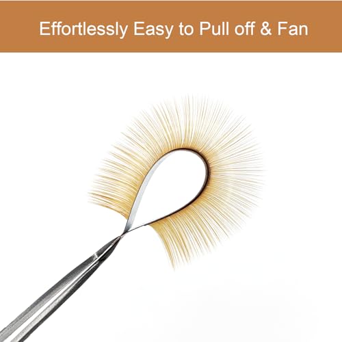 Brown Lash Extensions 03 05 07 C D Curl 8-16mm Mixed, Colored Lash Trays for Eyelash Extension (Light Brown, 0.05 C 8-16mm)