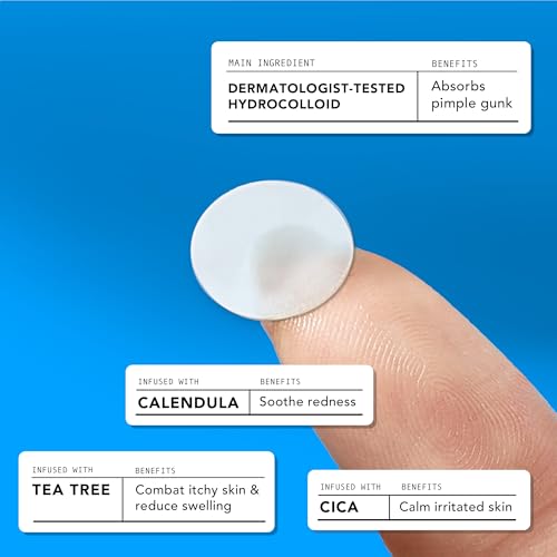 AVARELLE Nighttime Acne Relief/Essentials Duo Pimple Patch Hydrocolloid, Tea Tree, Calendula Oil, CICA (Original + PM Overnight Bundle)