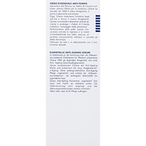 ORLANE PARIS Anagenese Essential Time-Fighting Serum - Smoothing, Illuminating Facial Treatment - Suitable for Mature Skin (30ml)