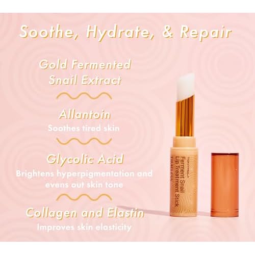 TONYMOLY Timeless Ferment Snail Lip Balm ? Korean Moisturizing Lip Balm for Dry, Chapped Lips, Nourishing Snail Mucin Formula Helps Protect & Smooth Lips, 3.5 g