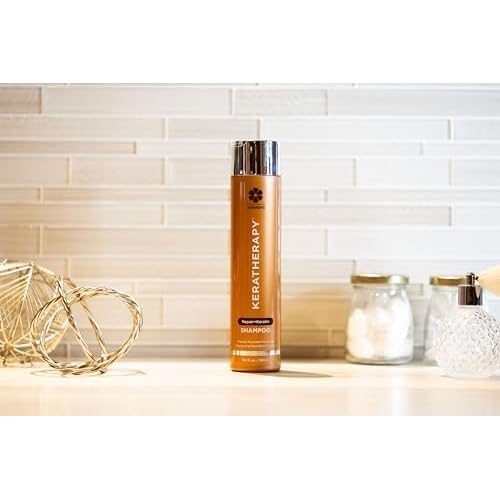 KERATHERAPY Keratin Infused KeratinFIXX Repair Shampoo, Repair Shampoo for Dry, Damaged or Frizzy Hair with Caviar Extract, Clear, 10.14 Fl Oz (Pack of 1) (Look May Vary)
