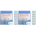 Gillette Venus Intimate Grooming Razors for Women, 6 Razor Blade Refills, Bikini Razors for Women,(Pack of 2)