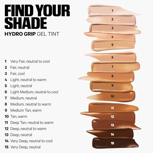 Milk Makeup Hydro Grip Hydrating Gel Skin Tint ? 12HR Lightweight Buildable Coverage with Hyaluronic Acid for Natural Dewy Finish ? Non-Comedogenic