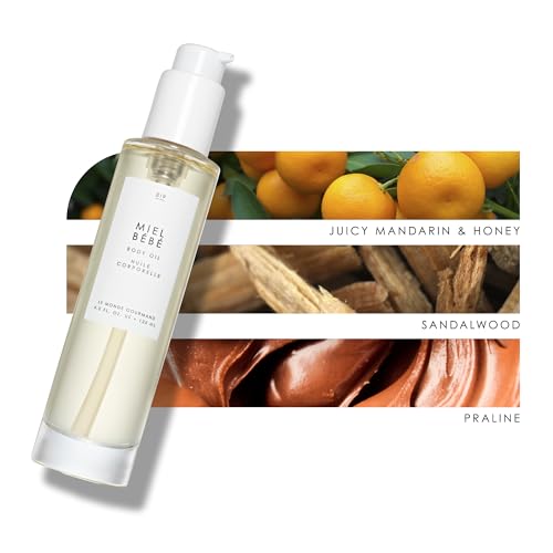 Le Monde Gourmand Miel B?b? Perfumed Body Oil - 4 fl oz (118 ml) - Floral, Sandalwood, Praline Notes