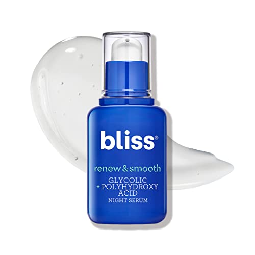 Bliss Renew & Smooth Night Serum- AHA Glycolic + Polyhydroxy Acid + Youth Got This and Pure Retinol Deep Hydration Moisturiser
