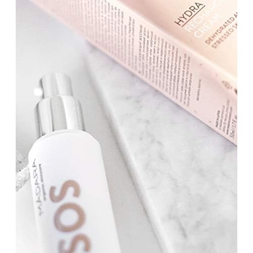 Madara SOS Hydra Recharge Face Moisturizer Cream, 50 ml, Hyaluronic Acid + Northern Peony + Linseed, Hydrating Day & Night Cream for Dry/Sensitive Skin, Vegan, Dermatologist Tested