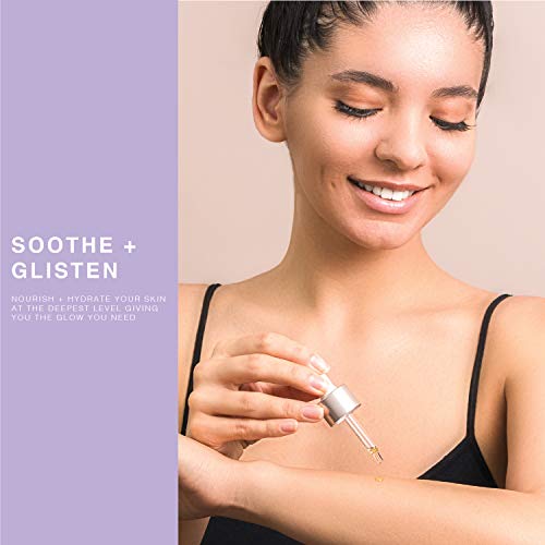Provence Beauty Lavender Multi-Use Oil for Face, Body and Hair - Organic Blend of Apricot, Vitamin E - Peony Multi-Use Oil for Face, Body and Hair - Organic Blend of Apricot
