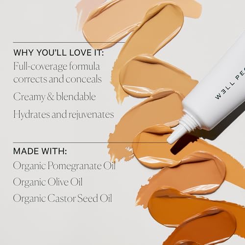 Well People Bio Correct Concealer, Full-coverage, Nourishing Liquid Concealer For Concealing & Correcting, Hydrating Formula, Vegan & Cruelty-free, 4W