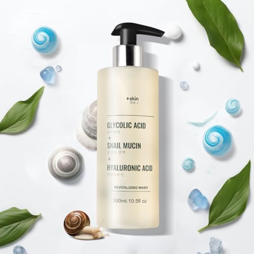 Glycolic Acid, Snail Mucin, and Hyaluronic Acid Wash