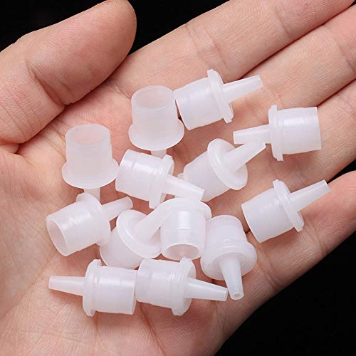 50Pcs Eyelash Glue Bottle Replacement Nozzle Caps Lash Glue Bottle Replacement Plug Mouth Tips for Home or Beauty Salon Eyelash Extension Tool