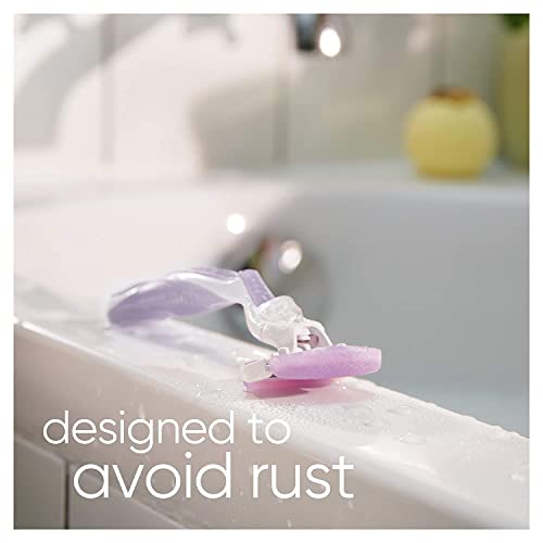 Gillette Venus ComfortGlide Freesia Women's Razor - 1 handle + 2 refills (Pack of 2)