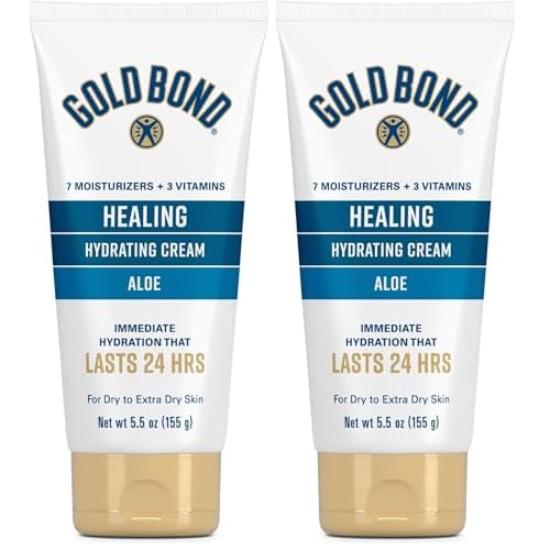 Gold Bond Healing Skin Therapy Lotion with aloe 5.5 oz., Non-Greasy & Hypoallergenic (Pack of 2)