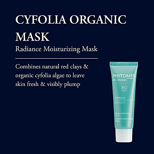 PHYTOMER Cyfolia Organic Exfoliating Cream | Healthy, All-Natural Facial Scrub Exfoliator | Certified Organic | Gentle Face Cleanser | Smoother, Softer, More Radiant Skin | 50 ml