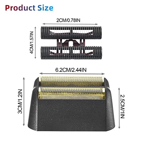 Professional 5 Star Series Finale Shaver Replacement Foil and Cutter Bar Assembly Compatible with wahl Foil Heads 7031-100/7043-100,Fit for #8061 8164 Shaver (Black 3 Pack)