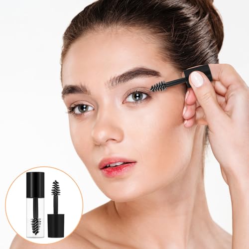 81PCS Empty Mascara Tubes with Wand, Mini 3ml Empty Mascara Bottles with Brush for Castor Oil, Small Sample Size Eyelash Growth Packing Tube Container with Applicator for Travel Home