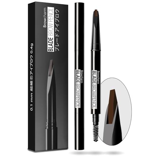 Browcharm Microblading Eyebrow Pencil for Women,0.1mm Ultra-Fine Mechanical Pencil,Makeup Brow Definer Waterproof (CU 05 Deep Brown, 1 Count Pack of 1)