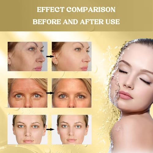Deep Collagen Niacinamide Vitamin C Mask, Anti Wrinkle Lifting Moisturizing Face Mask, Smooth & Tight Skin, Overnight Hydrogel Mask, Helps Reduce Fine Lines(4 Pack)