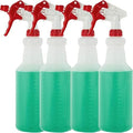 Plastic Spray Bottles Leak Proof Technology Empty 32 oz HDPE Commercial HDPE Heavy duty for cleaning solutions , with measurements , with fully Adjustable , Non-Clogging Nozzle, - 8 Sets