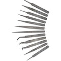 EURO TOOL (TWZ-700.12) 12 Piece Tweezer Set