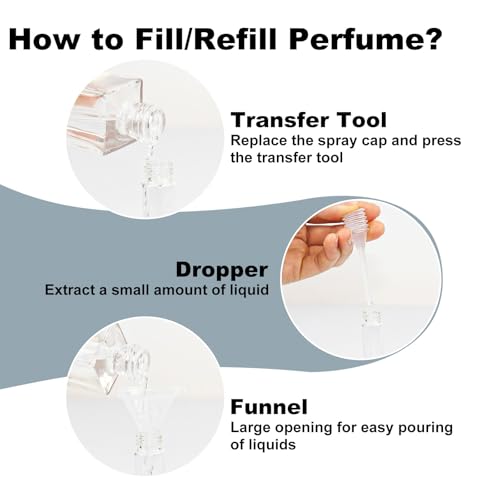 10 PCS 8ml Perfume Atomizer Refillable Bottle, Cologne Travel Spray Bottle, Mini Spray Empty for Refill, Refillable Portable Sprayer (Black)