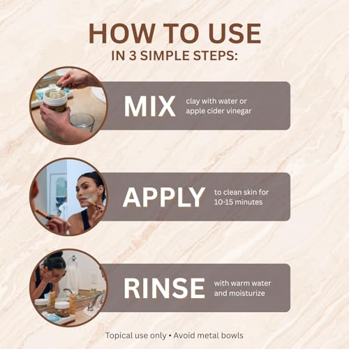 Amish Farms Kaolin Clay Mask for Face ? Gentle Facial Clay Mud Mask with All Natural Kaolin & Calcium Bentonite | Face & Body | 16 oz | Made in USA