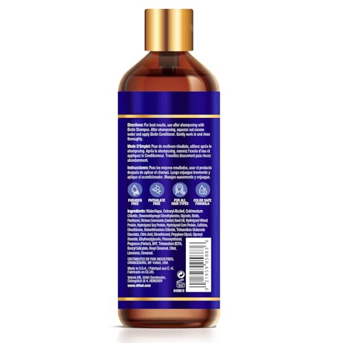 Difeel Elevated Pro-Growth Biotin Conditioner for Hair Growth 12 oz. - Paraben-Free Conditioner for Thin Hair