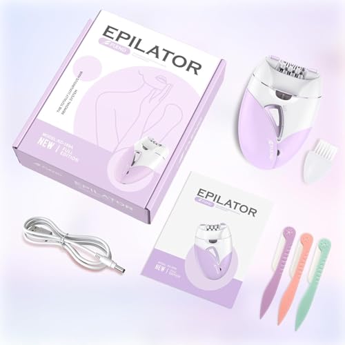 Epilator,Epilator for Women,Facial Hair Removal for Women Rechargeable,2 Speeds Hair Removal Device with 36 Tweezers,Electric Lady Shaver for Face Legs/Face/Bikini/Arms,Epilator for face Smooth Skin