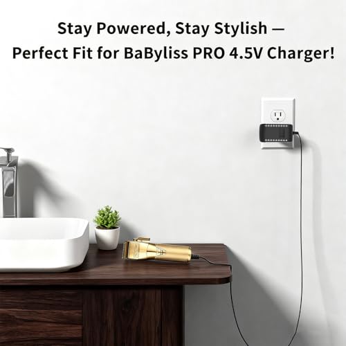 4.5V Power Adapter Charger for BaByliss PRO FX870 FX788 FX787 FXSSM FX820 FX726 FX825 Outlining Trimmer Compatible with BaByliss GOLDFX Hair Clippers