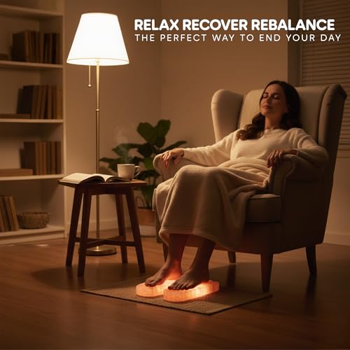 Himalayan Salt Foot Bricks ? Pack of 2, 100% Natural Detox Stones (10"x4.5"x1") Foot Shape, for Relaxation & Spa Therapy