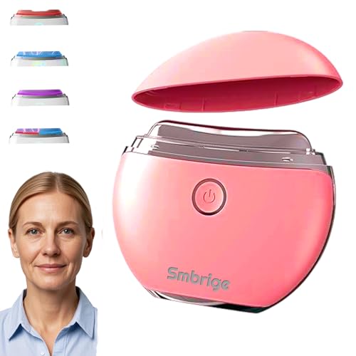 Face Massager Tool 4 Color Modes Red Light Therapy for Face Neck Skin Care at Home £¬Gua Sha Facial Tools, Pink