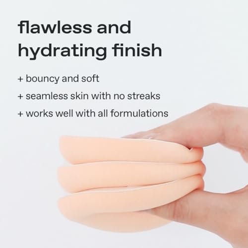 glow cloud sponge 3EA | featuring skin-friendly rubycell | puff-shaped sponge that effortlessly simplifies makeup application, perfect makeup sponge for quick and even application, 0.13 lbs