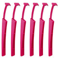 6Pcs Eyebrow Razor Stainless Steel Eyebrow Razors Brow Touch Up Razors Facial Hair Remover with Stainless Steel Blades Armpit Hair Razors for Multipurpose Facial Body Hair Removal